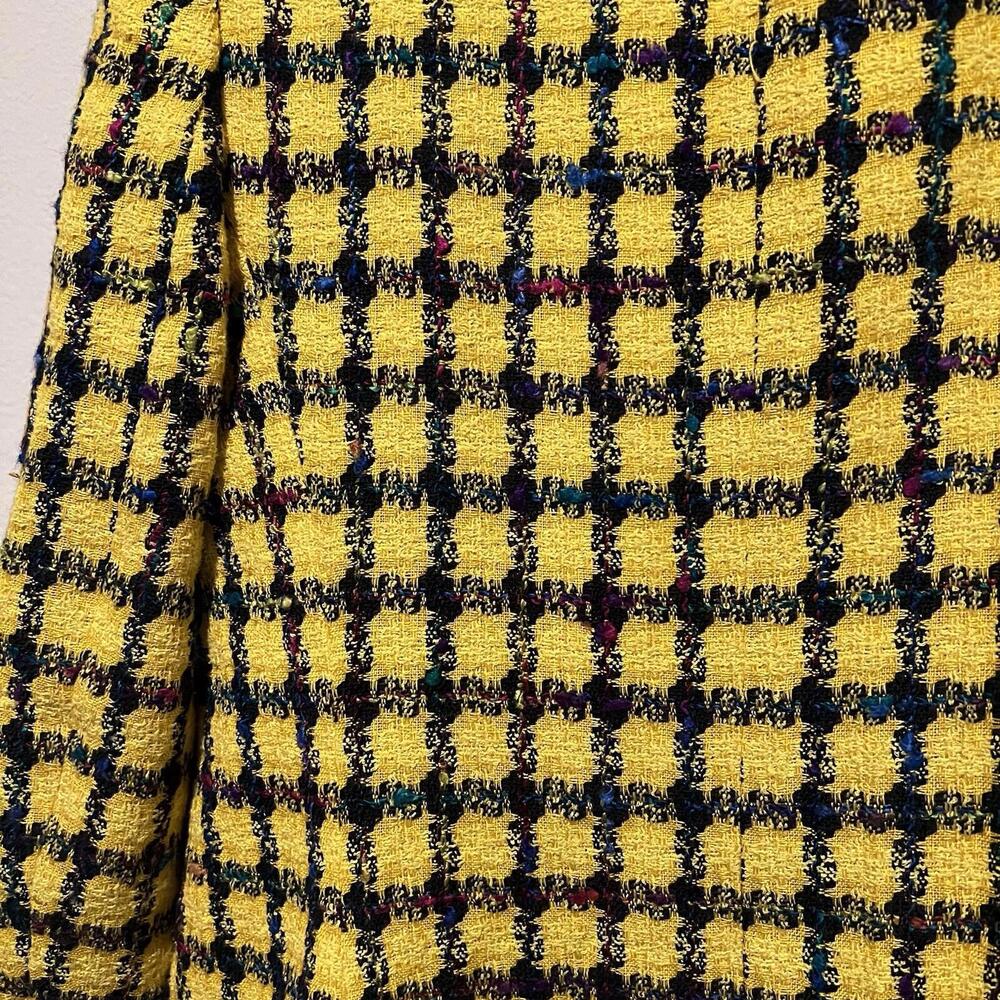 Vintage Don Caster Plaid Boucle Blazer Size 4 - Picture 8 of 9